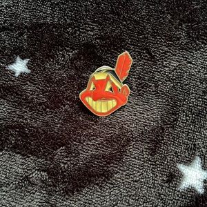 Cleveland Indians chief wahoo lapel pin